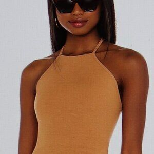 LPA Cachi Dress in Almond Color Size M